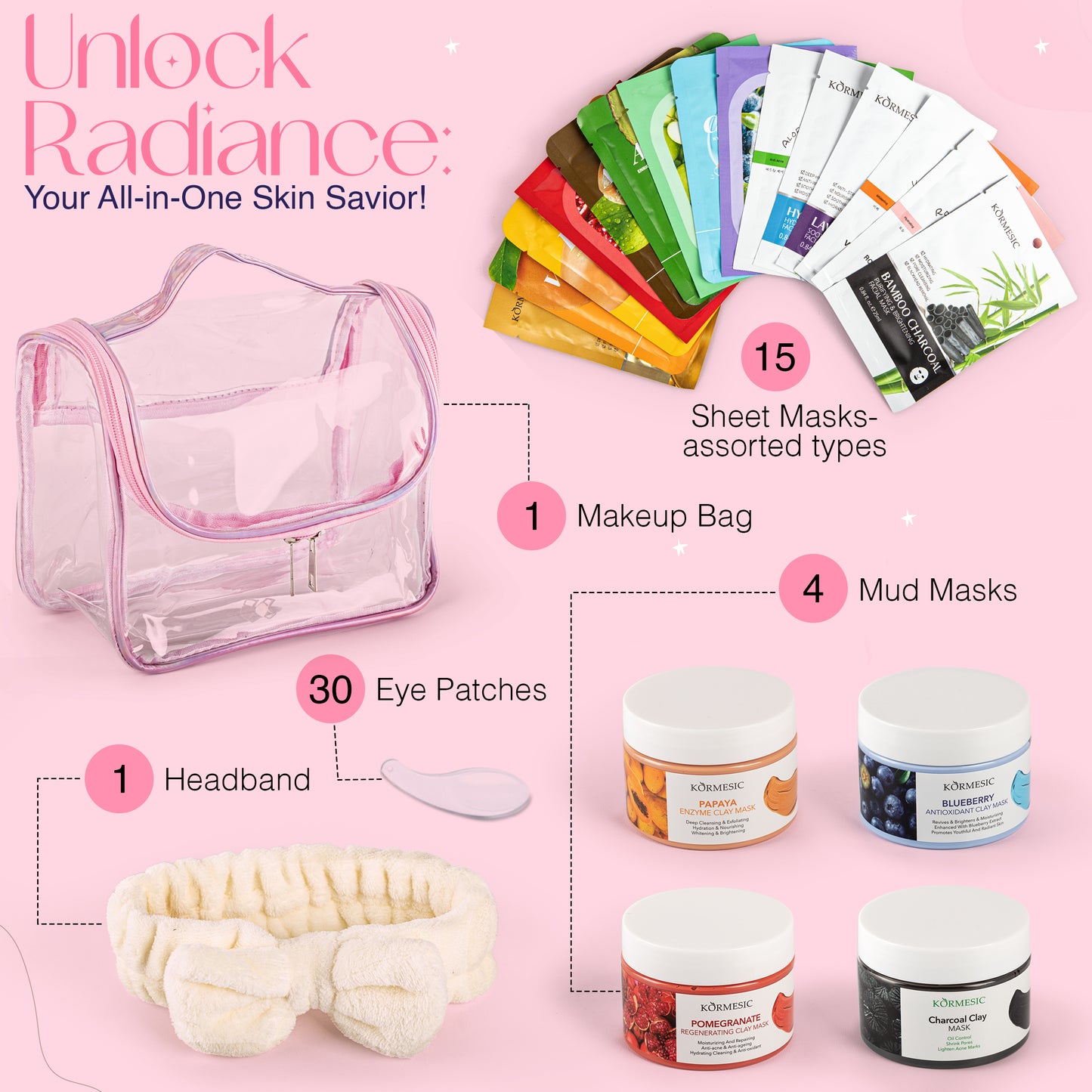 Facial Mask Skincare Set| 22PCS